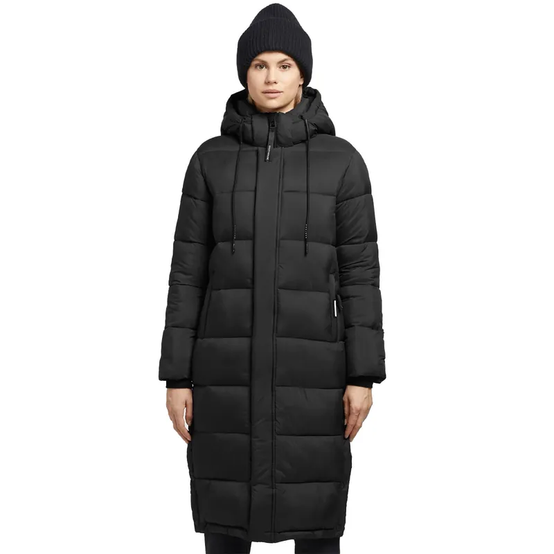 khujo Julina Matt Wintermantel Black-9