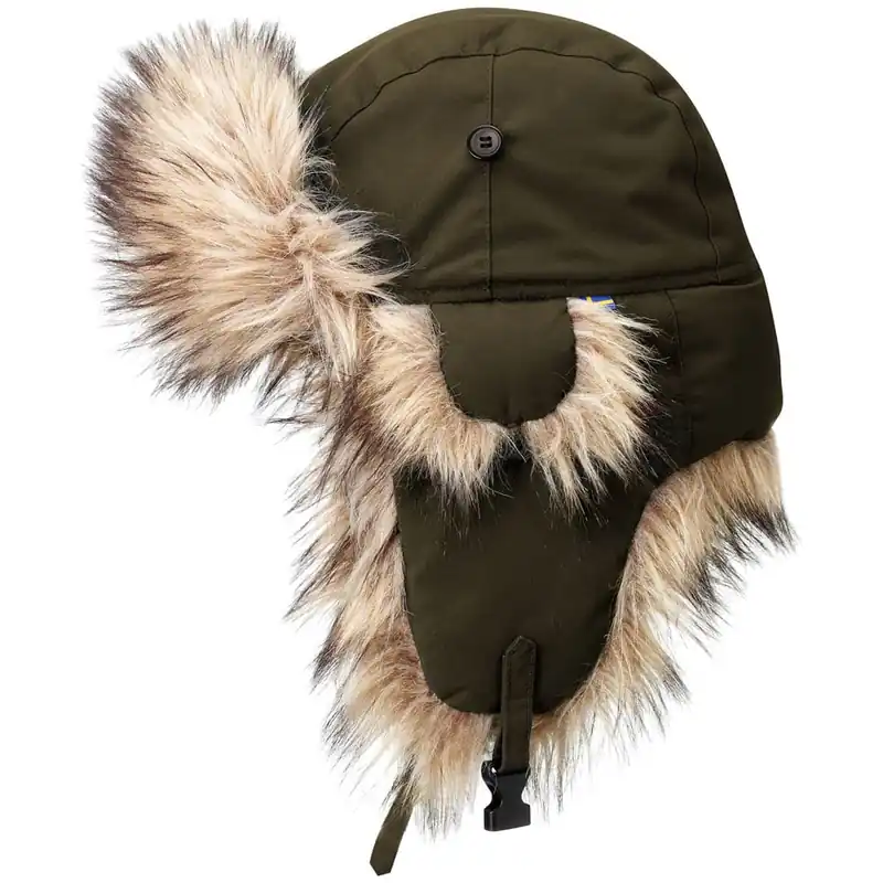 Fjällräven Nordic Heater Winterkappe Dark Olive- S