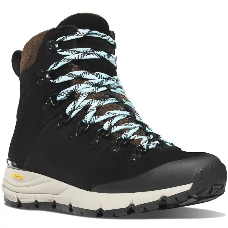 Danner Womens Arctic 600 Side-Zip 7 Winterschuhe Black/Spark Blue- 37.5 - Nur noch 1 auf Lager