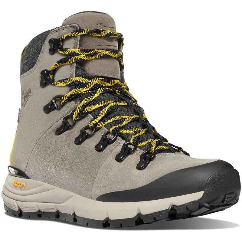 Danner Womens Arctic 600 Side-Zip 7 Winterschuhe Driftwood/Yellow- 37.5 - Nur noch 1 auf Lager