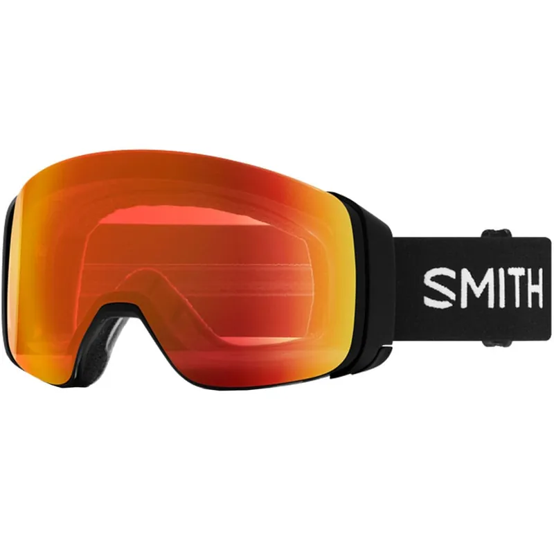 Smith 4D MAG Schneebrille Black Everyday Red Mirror Storm Yellow-