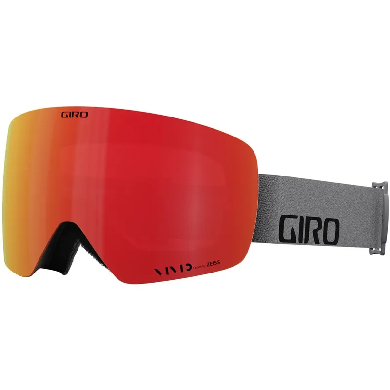 Giro Contour Skibrille Grey Wordmark/Vivid Ember Vivid Infrared-