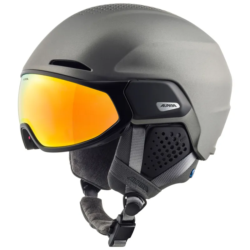 Alpina Oro QV Mips Sporthelm Gunmetal Matt/Gold- 51-55