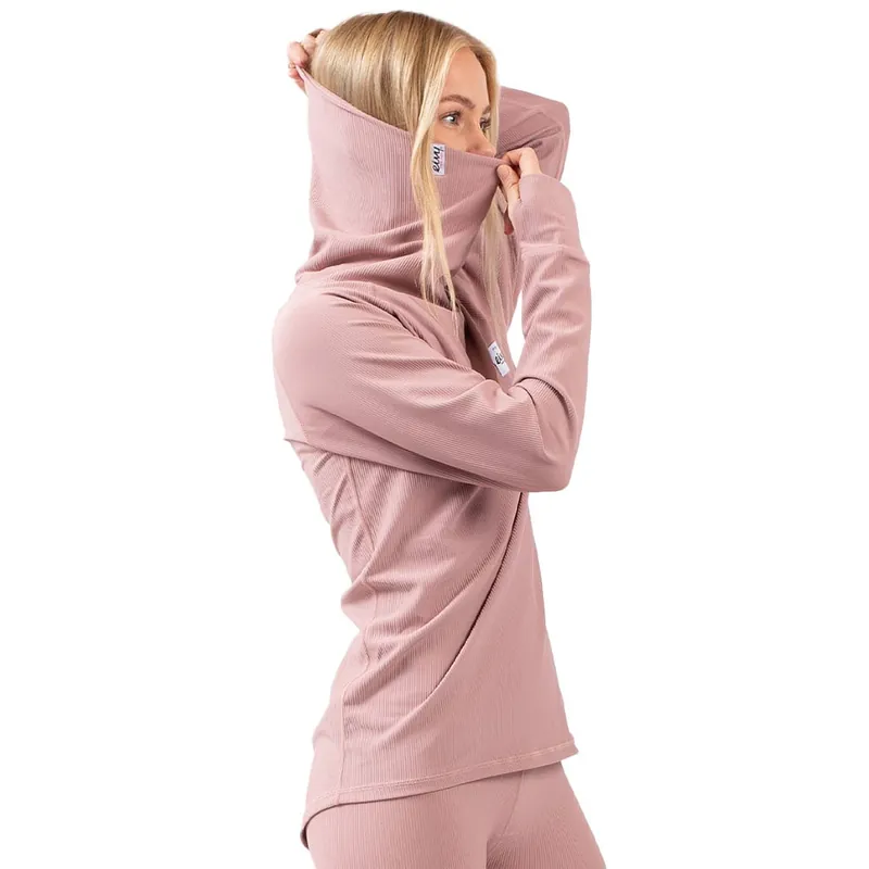 eivy Icecold Gaiter Rib Langarmshirt Faded Woodrose- M