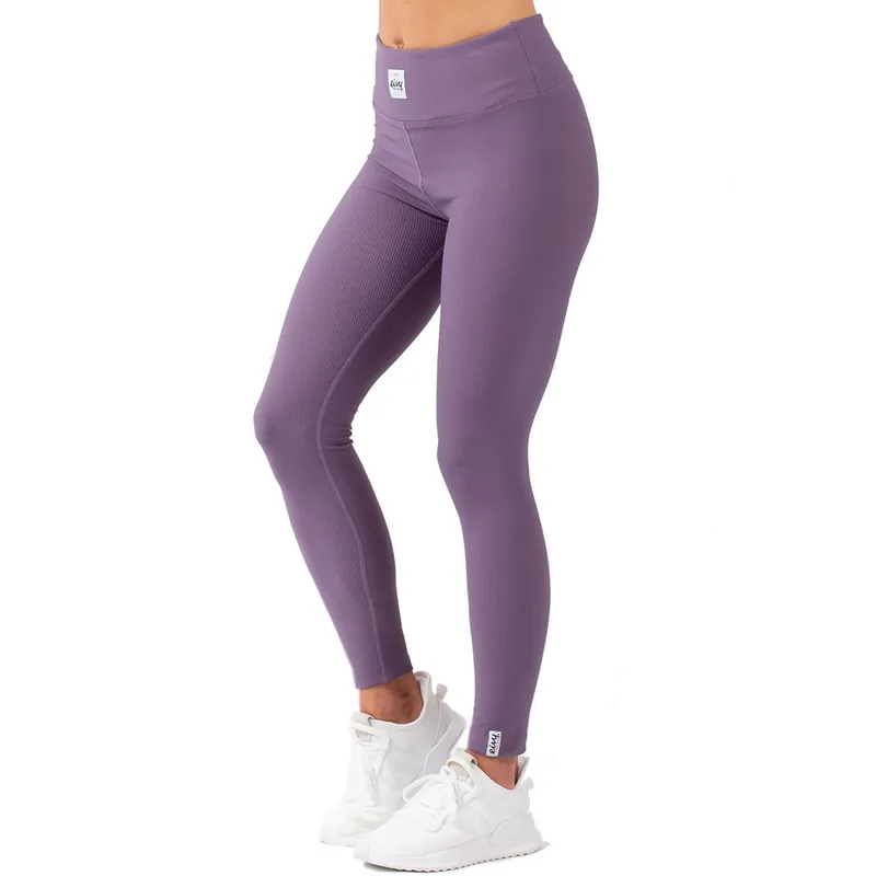 eivy Icecold Rib Tights Leggings Deep Purple- XS