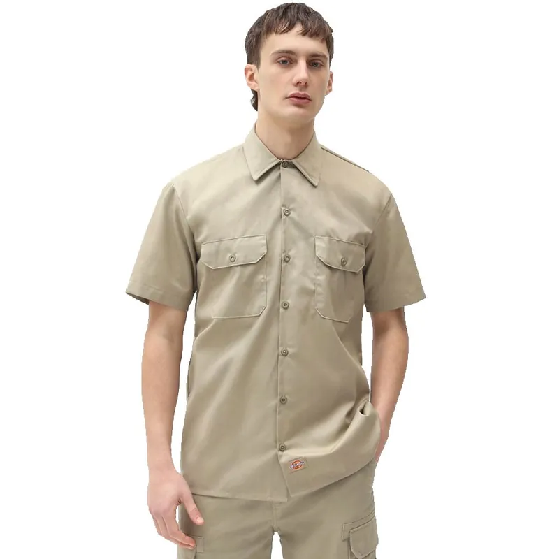 Dickies Work Short Sleeve Rec Freizeithemd Khaki- XS