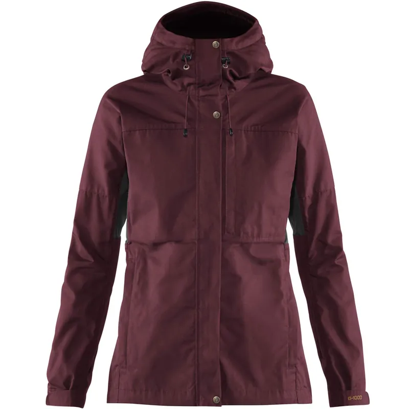 Fjällräven Kaipak Wetterjacke Dark Garnet/Dark Grey-9