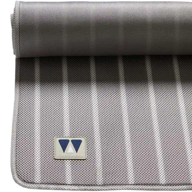 VICKYWOOD 3D Mesh Mat 140 Matratzenunterlage Grau/Weiß-