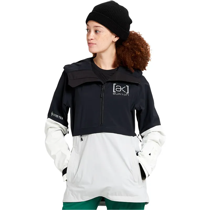 Burton [ak] Gore-Tex 2L Kimmy Schneejacke True Black/Lunar Gray/Stout White-9