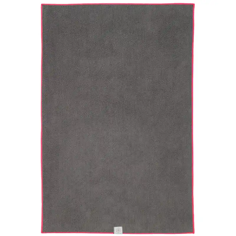 GAIAM Hand Towel Yogahandtuch Frost Grey/Fuchsia Red-