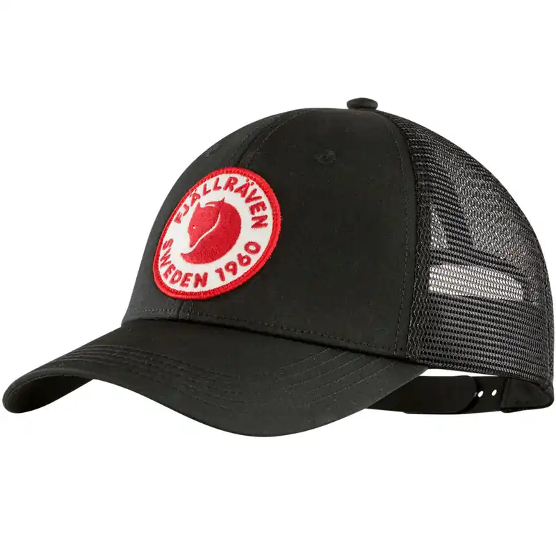Fjällräven 1960 Logo Långtradarkeps Cap Black- S/M