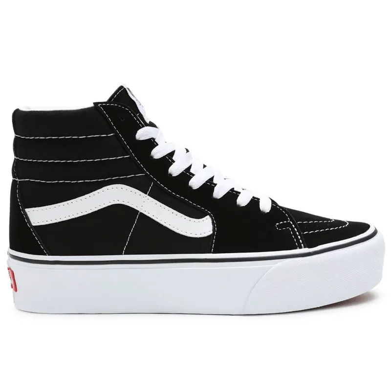 Vans Sk8-Hi Platform 2.0 Plateau-Sneaker Black/True White- 36 - Nur noch 1 auf Lager