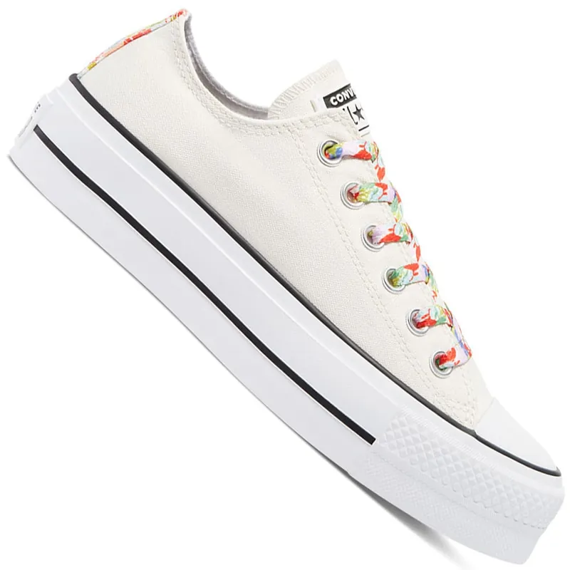 Converse CT All Star Open Platform Sneaker Egret/White/Bright Poppy- 36.5 - Nur noch 1 auf Lager