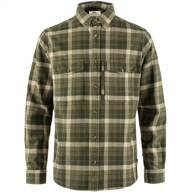 Fjällräven Värmland Heavy Flannel Jagdhemd Green/Deep Forest- S