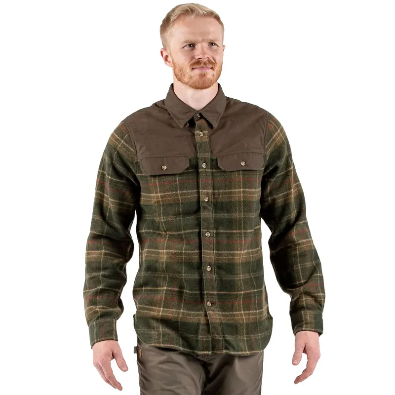 Fjällräven Granit Flanellhemd Green-