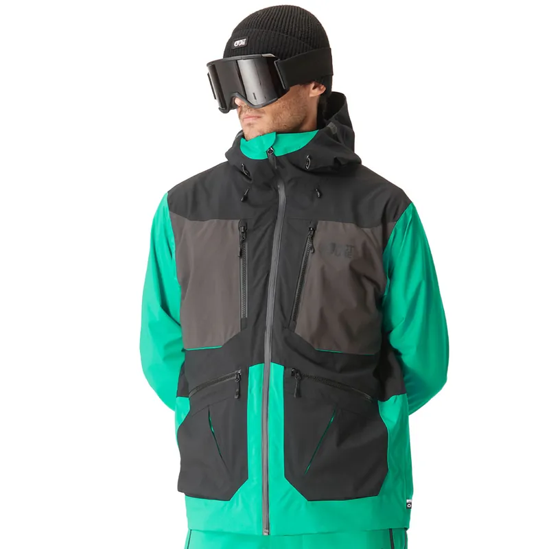 Picture Naikoon Skijacke Spectra Green-Black-9