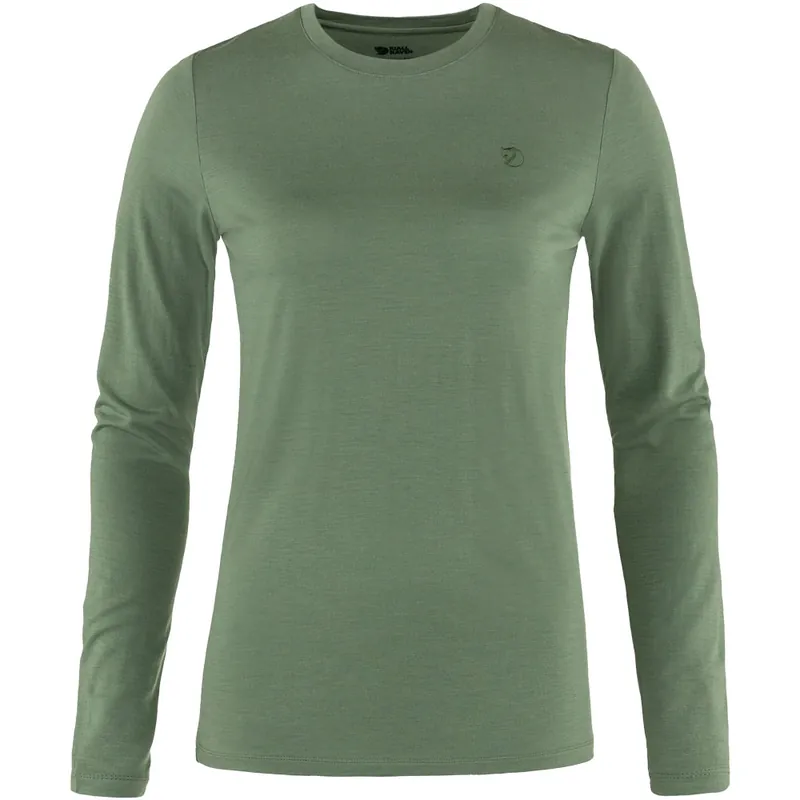 Fjällräven Abisko Wool LS Langarmshirt Patina Green- XS