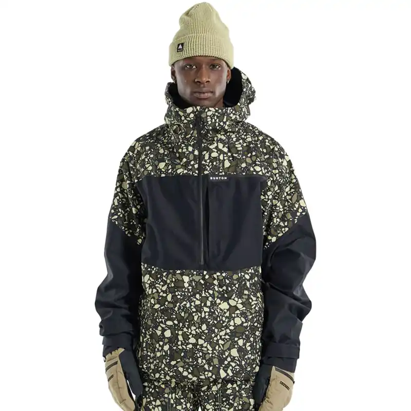 Burton Gore-Tex 2L Pillowline Anorak Schneejacke Sediment/True Black-9