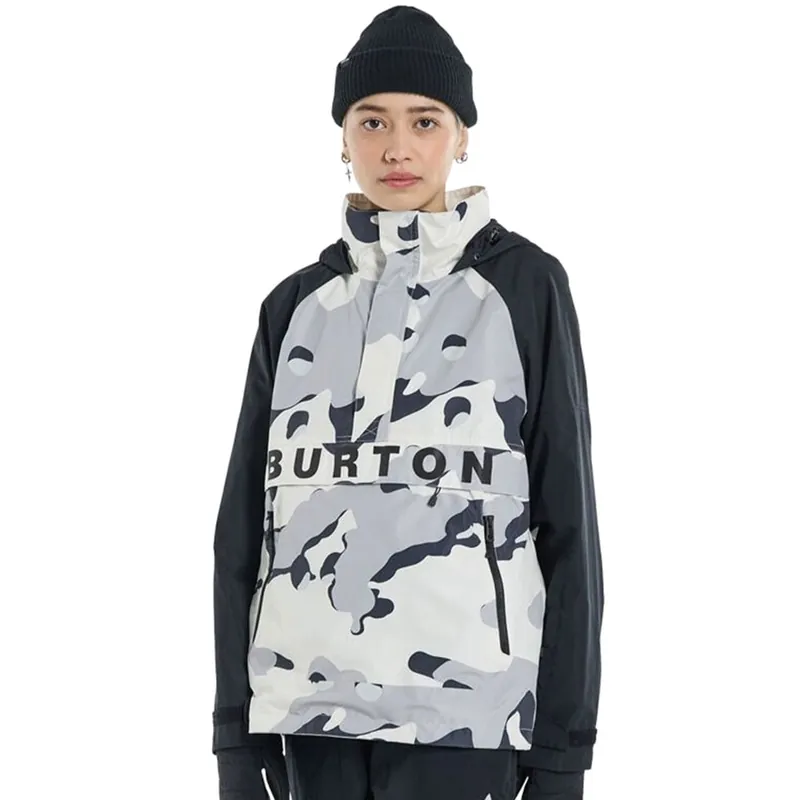 Burton Frostner 2L Anorak Skijacke True Black/Stout White Cookie Camo-9