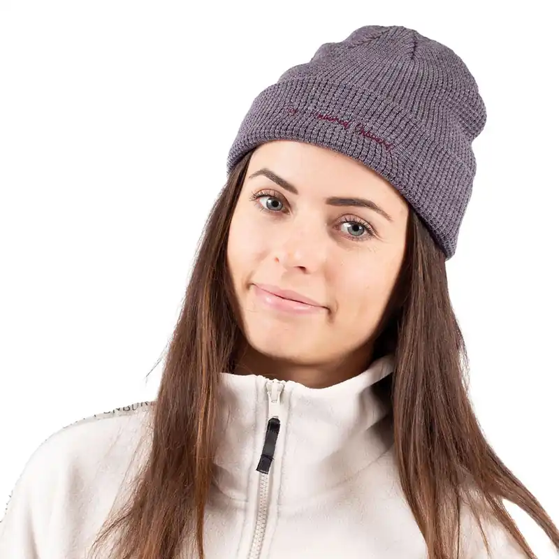 eivy Shorty Waffle Knit Mütze Grey Melange-