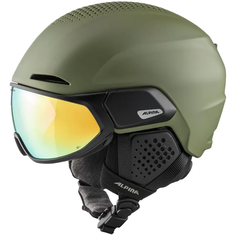 Alpina Alto Q-Lite Visierhelm Olive Matt (Blue)- 51-55