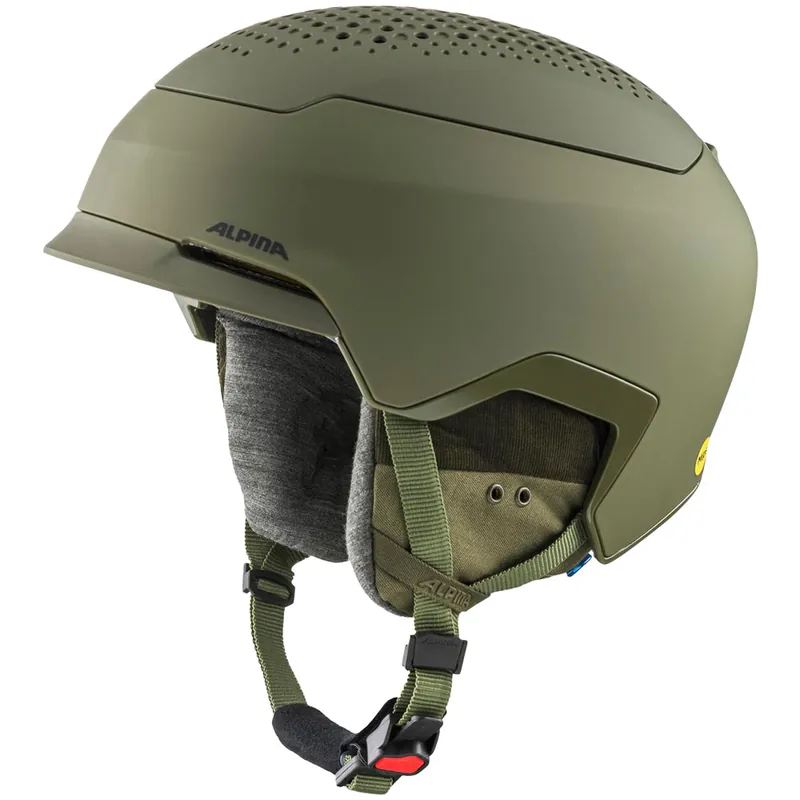 Alpina Banff Mips Skihelm Olive Matt-