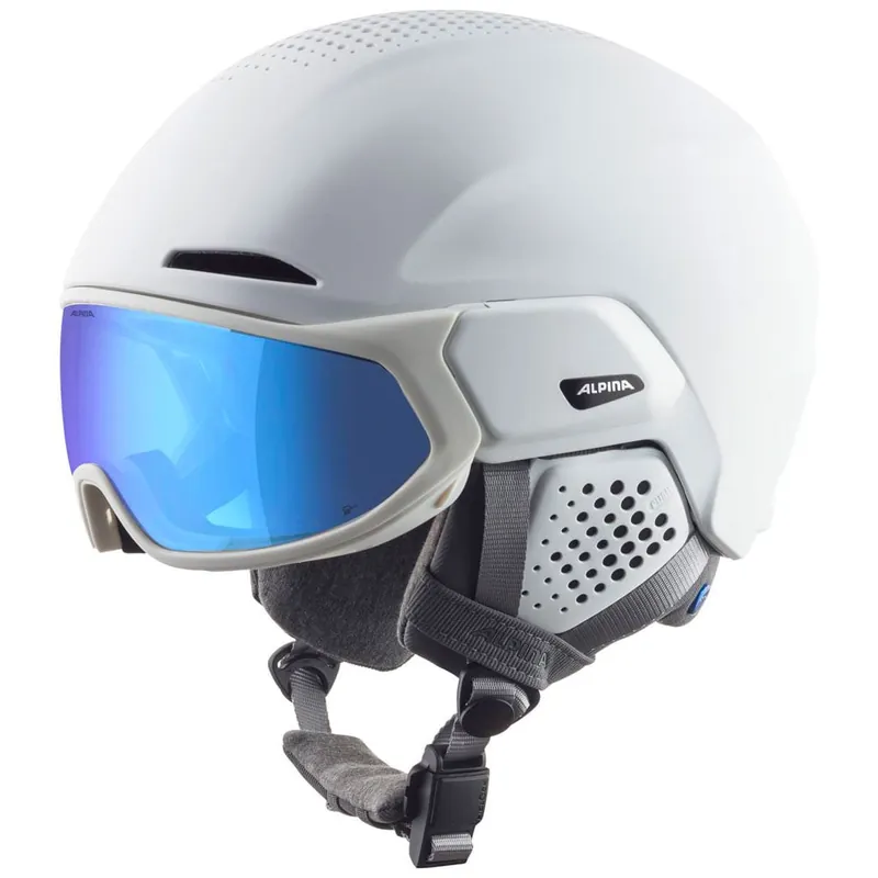 Alpina Alto Q-Lite Visier-Helm White Matt/Blue-
