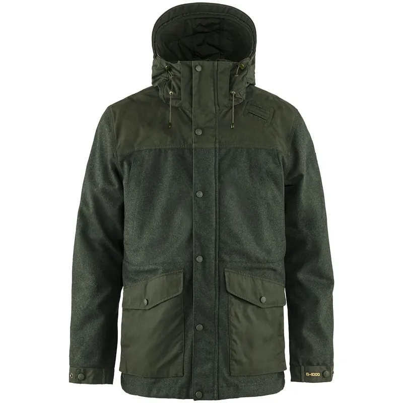 Fjällräven Värmland Wool Outdoorjacke Deep Forest-9