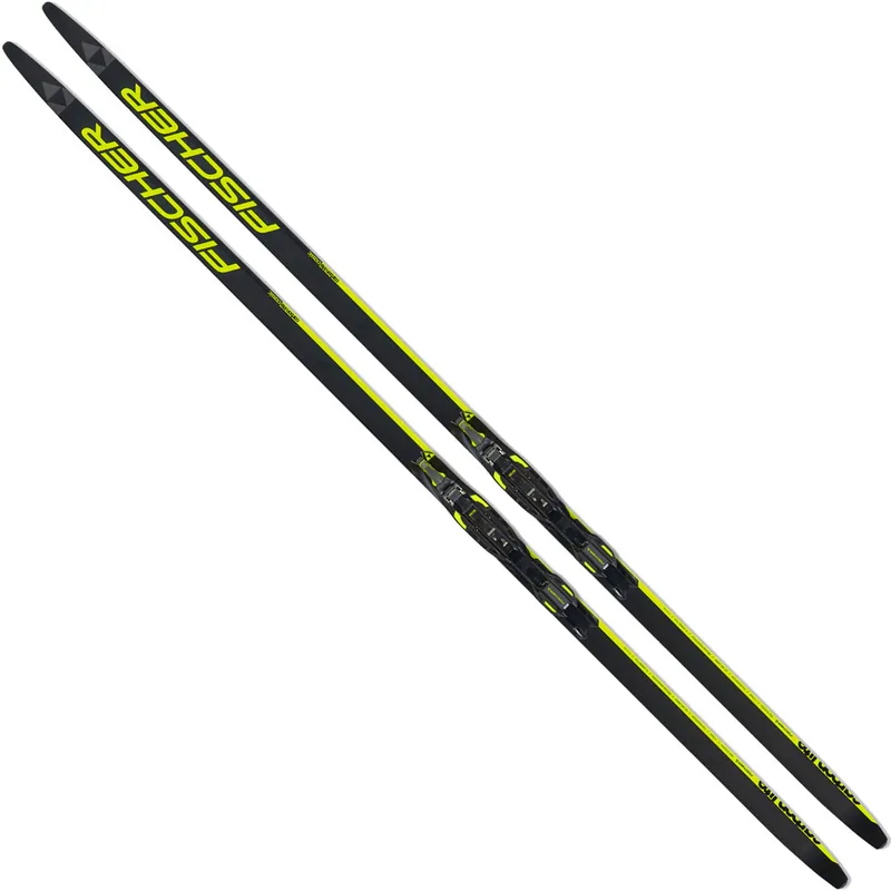 Fischer Carbonlite Classic Junior-Langlaufset Black/Yellow-