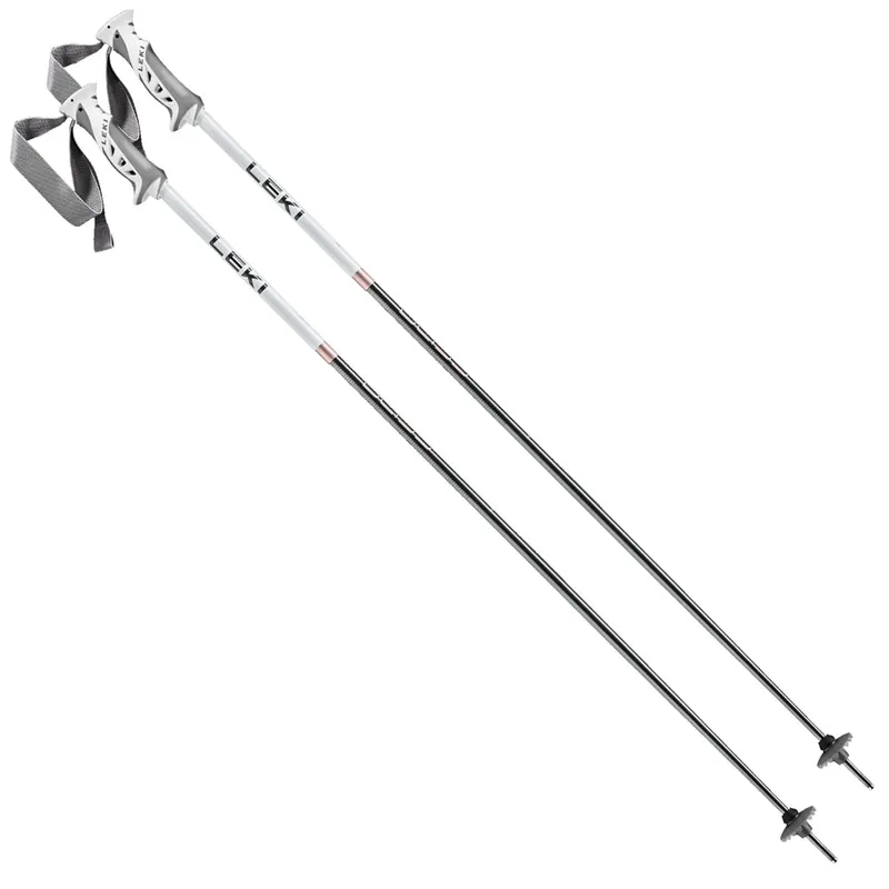 Leki Bliss Alpine-Skistöcke Gunmetal/White/Rosegold-