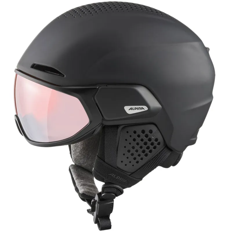 Alpina Oro QV Mips Skihelm Black Matt/Quattroflex-