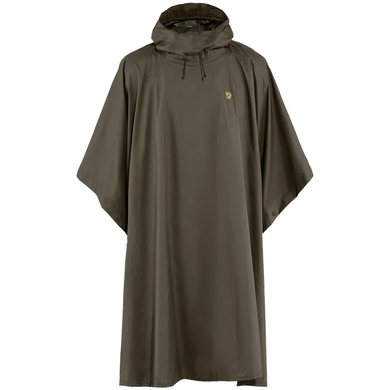 Fjällräven Poncho Regenponcho Dark Olive-