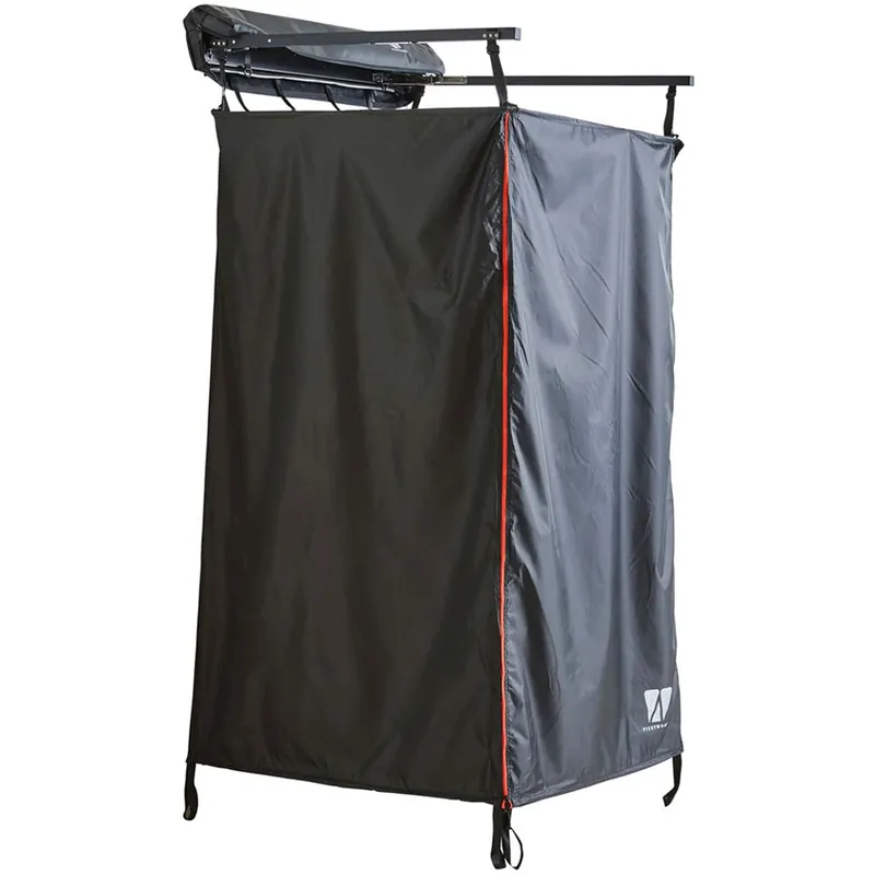 VICKYWOOD Duschzelt mit Regenhaube Duschkabine Black-