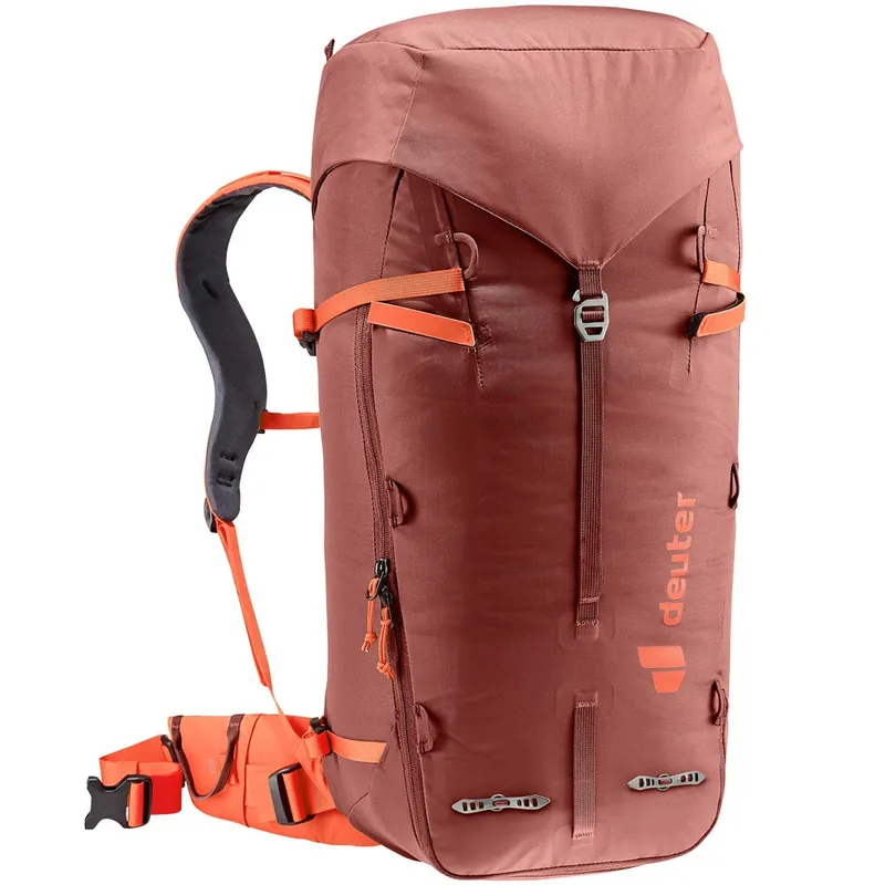 Deuter Guide 34+8 Hochtourenrucksack Redwood/Papaya-