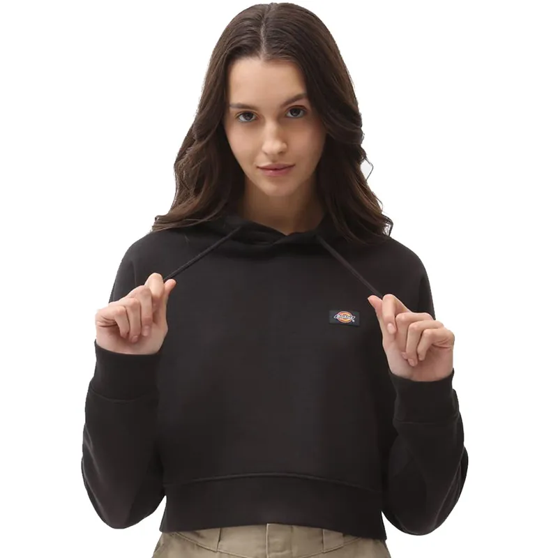 Dickies Oakport Cropped Hoodie Black- XS