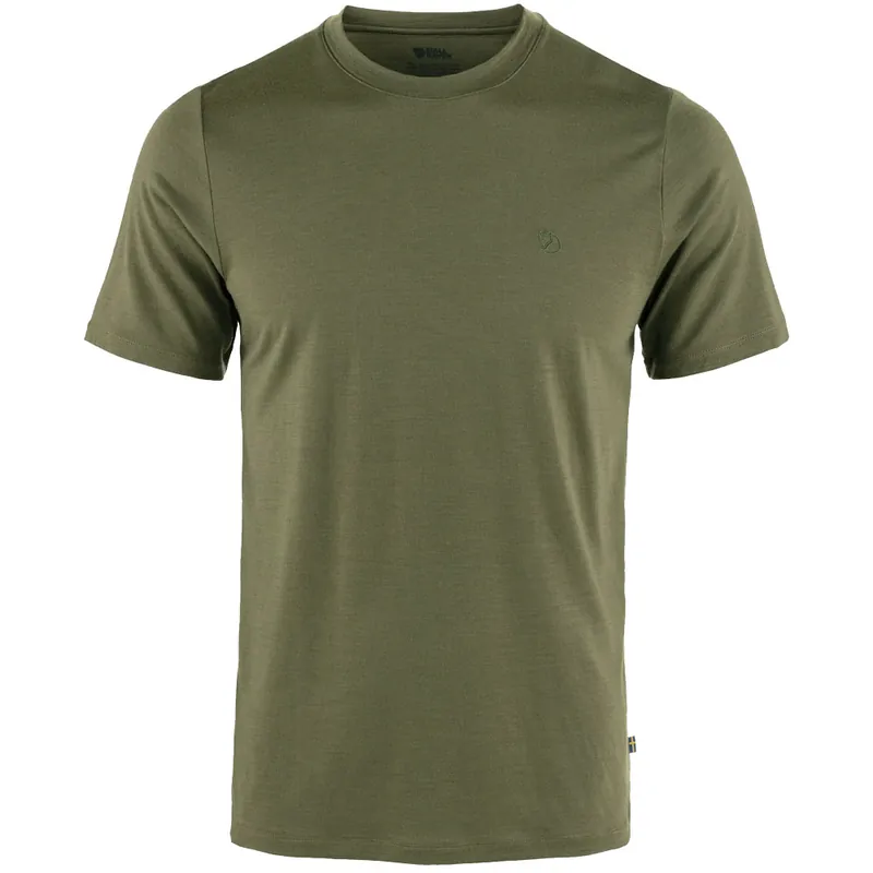 Fjällräven Abisko Wool SS T-Shirt Laurel Green- S