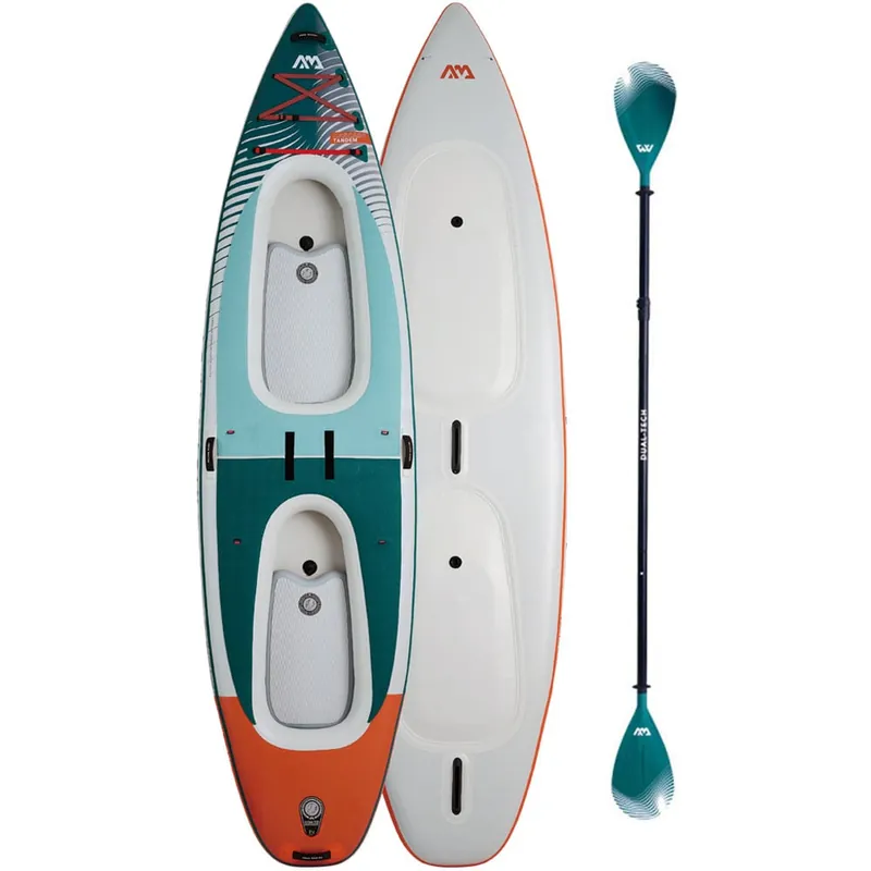Aqua Marina Cascade Tandem Set 13'2'' Luftkajak Grau/Türkis-