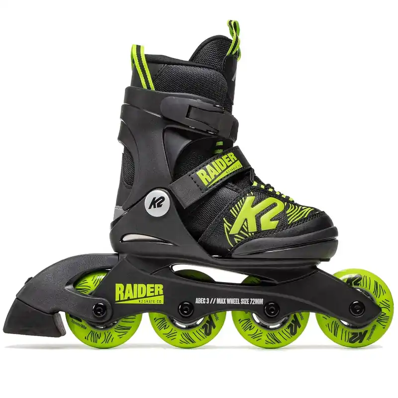 K2 Raider Inline Skates Black/Lime- 29-34