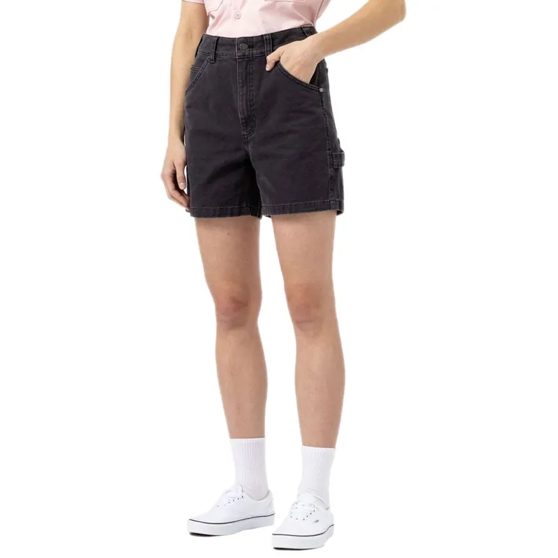 Dickies Duck Canvas Carpenter Short Short Stone Washed Black- 26