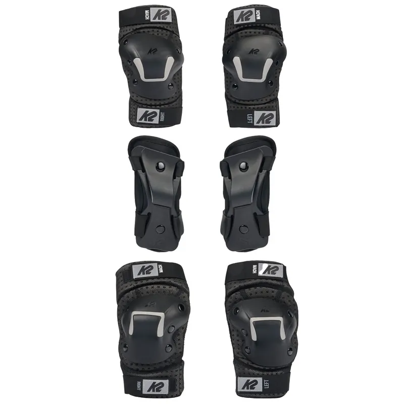 K2 Match Pad Set Protektorenset Black/Silver- S