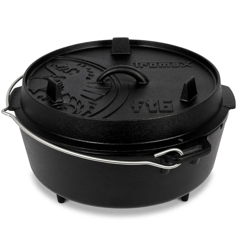 Petromax Dutch Oven FT 6 Gusseisen-Topf Schwarz-
