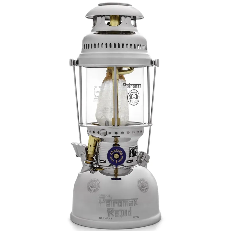 Petromax Petroleumleuchte HK 500/829 Starklichtlampe Silber-