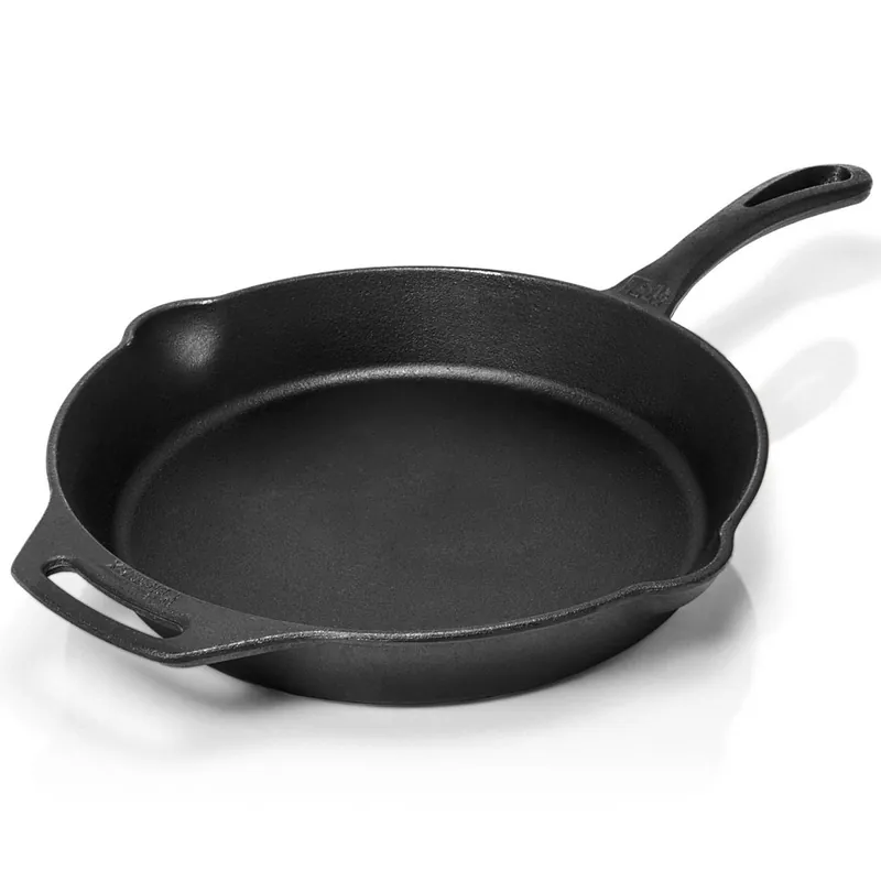 Petromax Feuerpfanne mit Stiel 30 cm Gusseisenpfanne Schwarz-