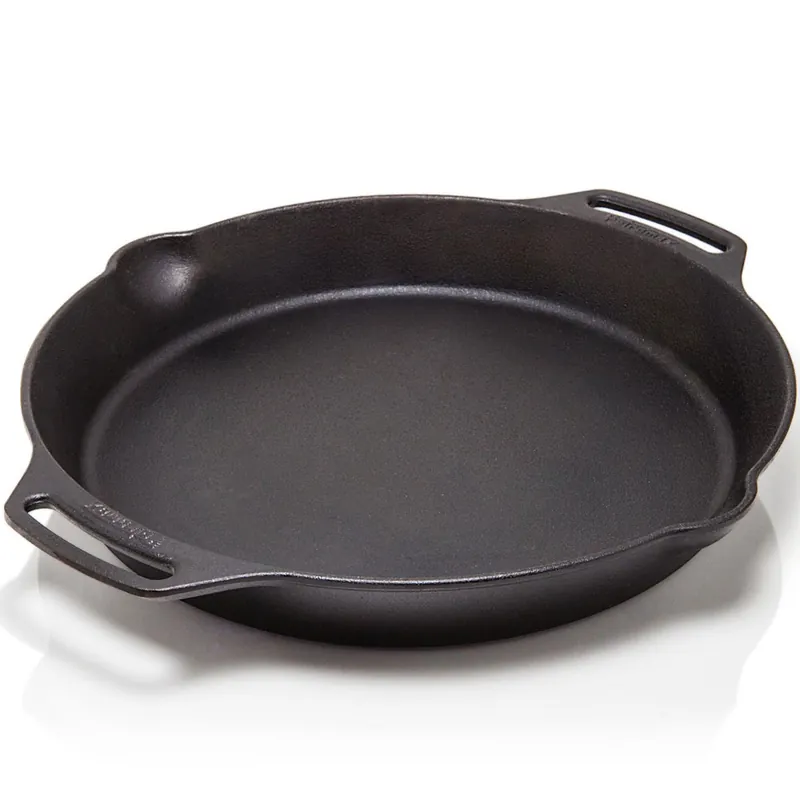 Petromax Feuerpfanne mit Henkeln 35 cm Gusseisenpfanne Schwarz-