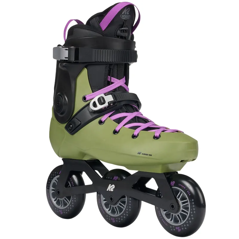 K2 Surge 100 Inline Skates Olive/Purple- 36.5 - Nur noch 1 auf Lager