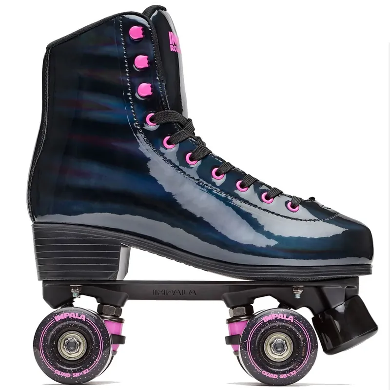 Impala Quad Skates Rollerskates Black Holographic- 36 - Nur noch 1 auf Lager