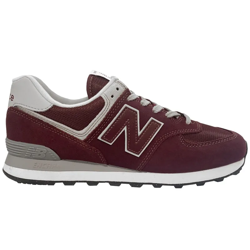 New Balance 574 Core Sneaker Burgundy/White- 42