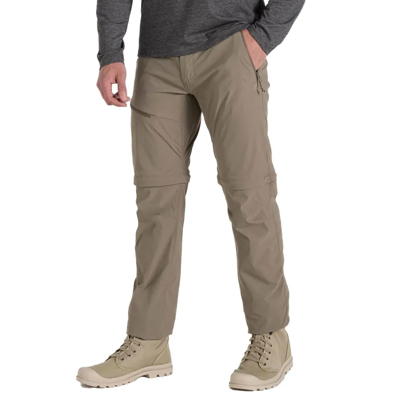 Craghoppers Pro Convertible Trouser III Zip-Off Hose Pebble- 46