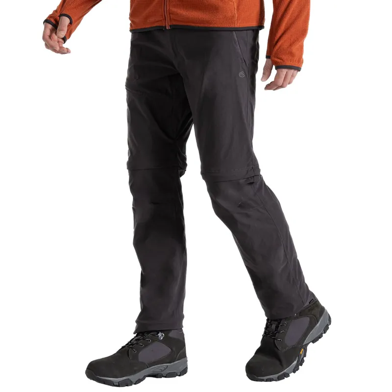 Craghoppers Pro Convertible Trouser III 2in1 Wanderhose Black Pepper- 48