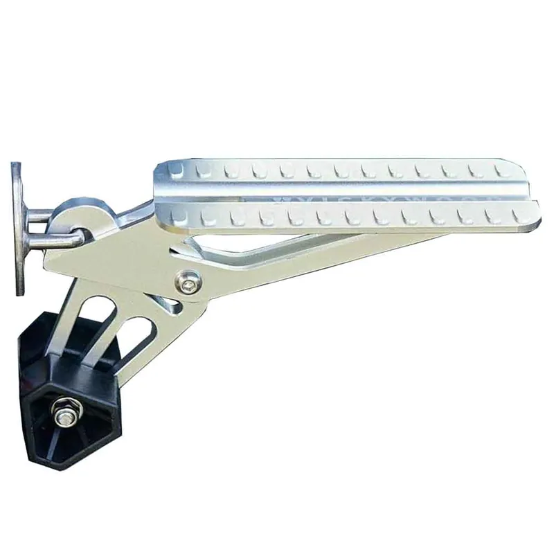 VICKYWOOD Universal Auto Tür Trittstufe 2.0 Klappbar 180kg Trittstufe Silber-